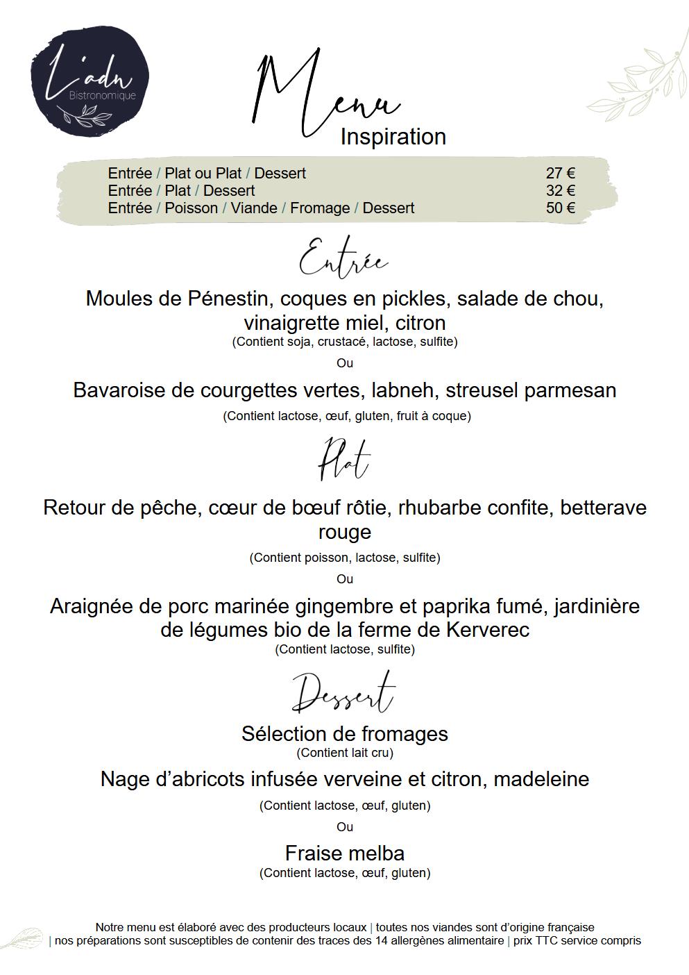 Menu menu 36