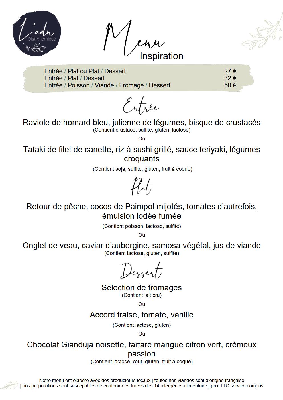 Menu menu 42