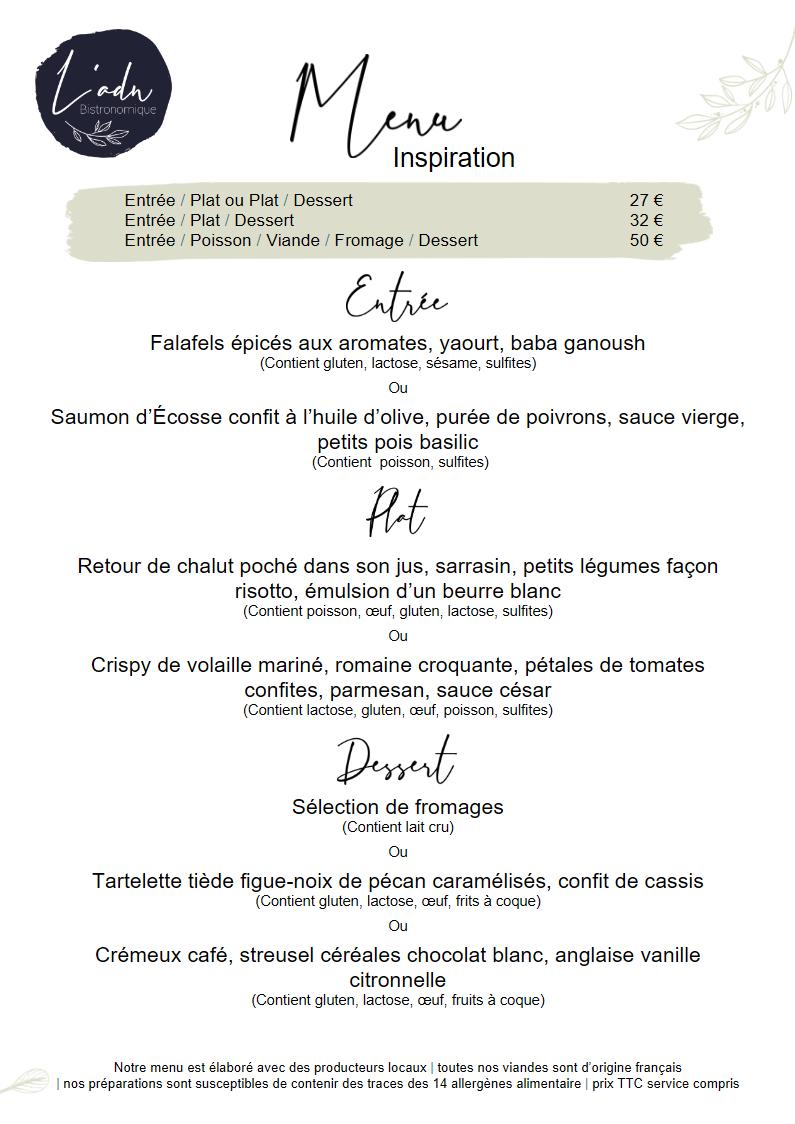 Menu Menu 33.26