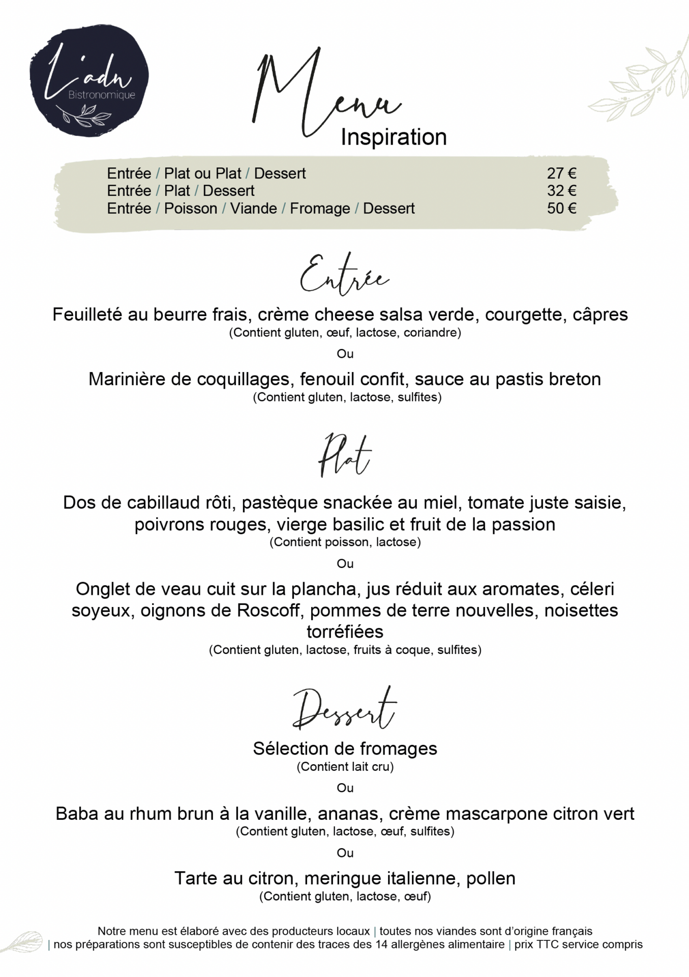Menu menu 39 26 adn
